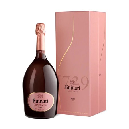 CHAMPAGNE RUINART ROSE' BRUT ASTUCCIATO MAGNUM 1,5 LT.