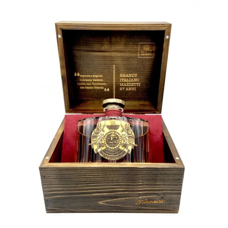 BRANDY ITALIANO 27 ANNI IN CASSETTA LEGNO - MAZZETTI D'ALTAVILLA