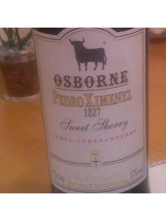  OSBORNE PEDRO XIMENEZ SWEET SHERRY 1827