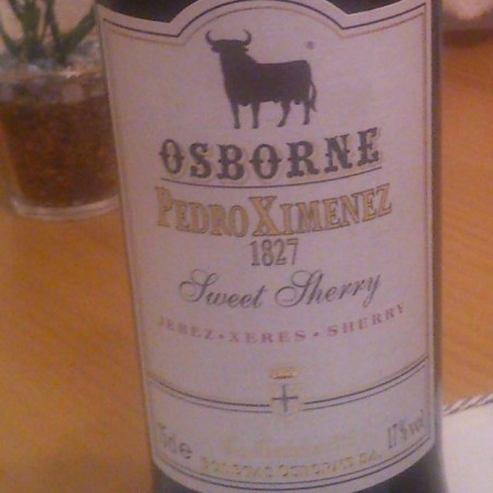  OSBORNE PEDRO XIMENEZ SWEET SHERRY 1827