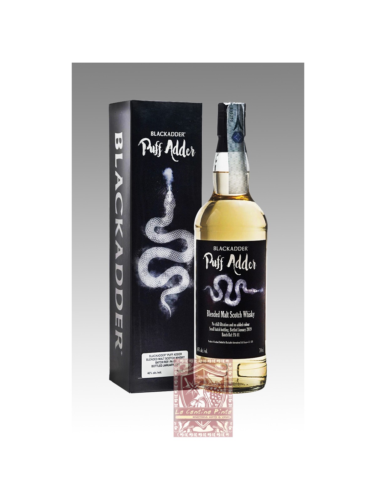 BLENDED MALT SCOTCH WHISKY PUFF ADDER BATCH FEF: PA 01 - BLACKADDER