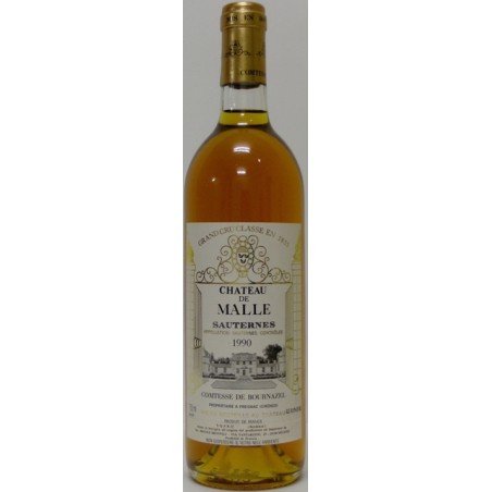 CHATEAU DE MALLE SAUTERNES 1990 - COMTESSE DE BOURNAZEL