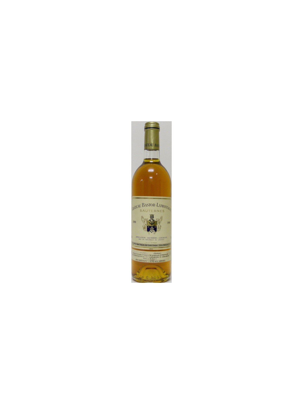 CHATEAU BASTOR-LAMONTAGNE SAUTERNES 1990
