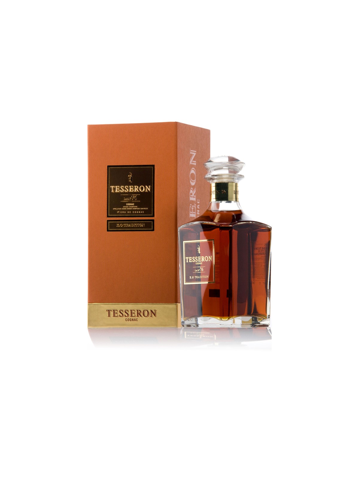 COGNAC TESSERON LOT.76  X.O. TRADITION DECANTER