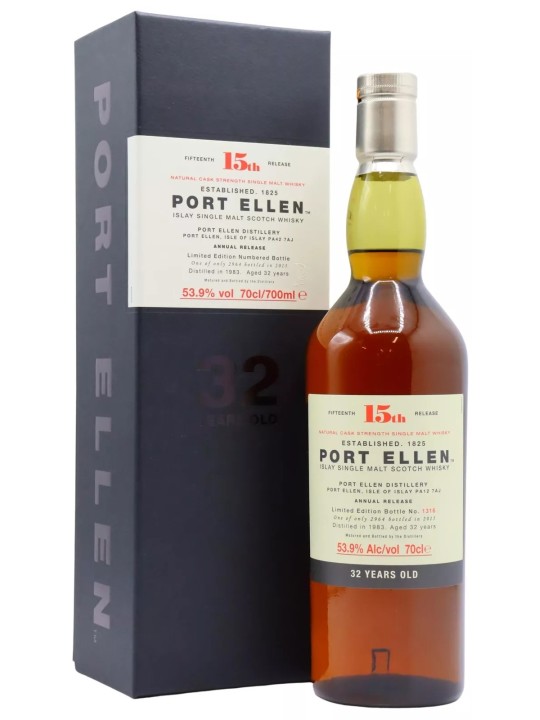 1983 PORT ELLEN ISLAY SINGLE MALT SCOTCH WHISKY 32 YO  15th RELEASE