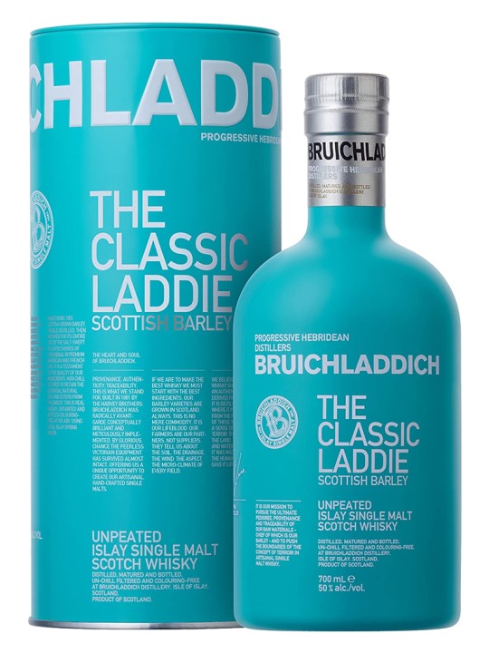 WHISKY Bruichladdich The Classic Laddie Scottish Barley, Unpeated Islay Single Malt